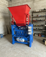 Machine à fabriquer des briques de petite taille à double usage diesel-électrique, mini-machine à fabriquer des blocs