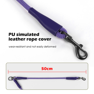 Correa <span class=keywords><strong>de</strong></span> Nailon Resistente con Logotipo Impreso, Transpirable, Cómoda, Moderna, Deportiva, <span class=keywords><strong>para</strong></span> 2 <span class=keywords><strong>Perros</strong></span>, Giratoria 360°, Sin Enredos, <span class=keywords><strong>para</strong></span> Paseos al Aire Libre - Product Image 5