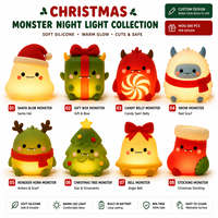 Veilleuse en silicone personnalisée Waker, motif renne et capybara, rechargeable, cadeau pour enfants, fabriquée par un fabricant avec plus de 20 ans d'expérience