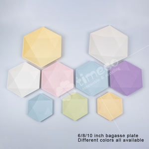 Platos <span class=keywords><strong>de</strong></span> papel <span class=keywords><strong>de</strong></span> bagazo biodegradables desechables personalizados en varios colores para decoración <span class=keywords><strong>de</strong></span> platos <span class=keywords><strong>de</strong></span> flores y frutas, suministros para fiestas - Product Image 4