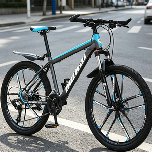 Vélo de montagne pour adultes, cadre en acier, frein à disque, 21 vitesses, pneus résistants à l'usure de 26 pouces, vélo de <span class=keywords><strong>cross</strong></span>-country en plein air - Product Image 1