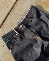 Jean en denim décontracté pour homme, coupe ample, style vintage, avec boutons, tricoté, respirant, séchage rapide, délavage à la pierre, coupe droite ample