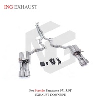 ING Tuyau d'échappement Cat-Back Valvetronic en acier inoxydable pour Porsche Panamera 971 3.0T – Pièces de performance à fixation directe – Vente en gros