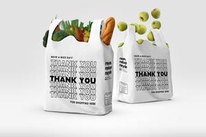 Bolsas de compras personalizadas reutilizables al por mayor de GARMAPRO, bolsas de plástico para compras de camisetas de diferentes tamaños al por mayor - Product Image 6