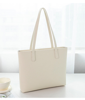 Sac fourre-tout en cuir PU grande capacité pour femme, sac à bandoulière de luxe léger avec fermeture éclair, logo personnalisé, vente en gros OEM, sac à main pour femme de bureau