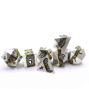 Jeu de dés en métal à rayures polyédriques pour le MDN <span class=keywords><strong>RPG</strong></span> au meilleur prix OEM ODM - Product Image 6