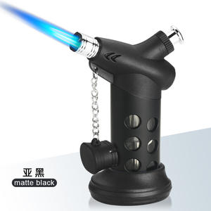 Encendedor de Gas butano recargable de chorro de Metal a prueba de viento llama encendedor de cigarrillos de comida personalizado al por mayor para cigarros Cocina Barbacoa - Product Image 6