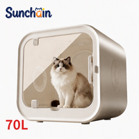 Séchoir pour animaux de compagnie de grande capacité 70L, ultra silencieux, à faible bruit, pour chiens et chats, pour usage domestique