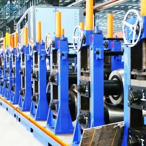 Máquina de fabricación de tubos de motocicleta, línea de producción de tubos de acero Erw, precio de fábrica
