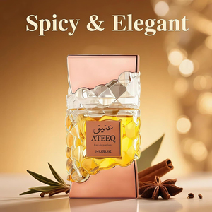 น้ำหอมแบรนด์ดัง Arab <span class=keywords><strong>NUSUK</strong></span> ATEEQ Extrait De <span class=keywords><strong>Parfum</strong></span> 100 มล. ขวดทรงรังผึ้งสุดหรู กลิ่นหอมแบบอาหรับตะวันออก น้ำหอมสำหรับทุกเพศ - Product Image 3