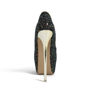 New Sandalias 16CM Super High Fashion 2025 Women Stripper Pole Dance Sequins <b>Shoes</b> Platform Heels for Ladies - Product Image 4