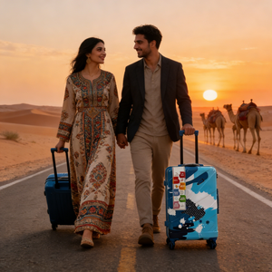 Valise cabine résistante aux chocs en PC+ABS 20 pouces, serrure TSA, 360 °   Roues, légères, multi-poches - Product Image 1