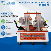 Machine d'essai de pédale d'accélérateur à quatre postes, testeur de durabilité de pédale d'accélérateur électronique automatique entraîné par un vérin pneumatique