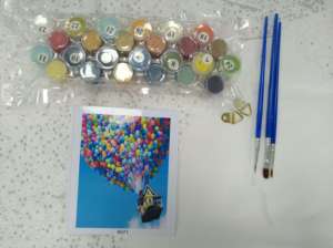 Kit de peinture par numéros DIY <span class=keywords><strong>pour</strong></span> adultes, paysage de Londres et de Paris, 40x50cm, toile acrylique, peinture artistique <span class=keywords><strong>pour</strong></span> la décoration de la maison et du salon - Product Image 3