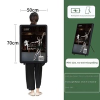 Équipement publicitaire portable pour sac à dos avec écran LED rectangulaire et boîte lumineuse LED à économie d'énergie pour utilisation mobile