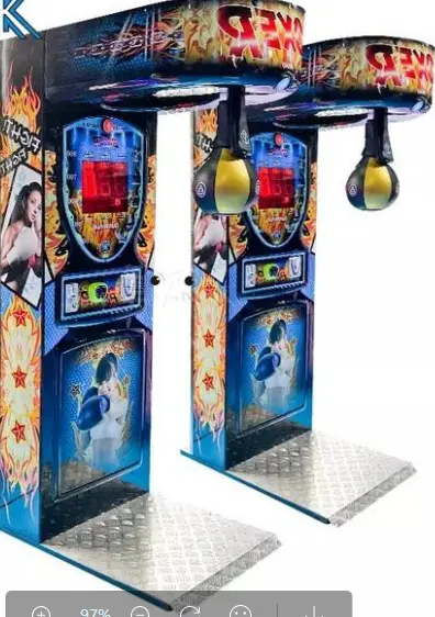 Riteng Factory Electronic Gaming Boxing Machine Price Arcade Game Coin Operated Boxer Boxing Punch Machine