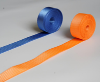 Sangle de serrage rapide à boucle à pression en polyester orange et zinc pour l'ajustement direct des marchandises