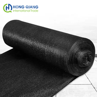Filet d'ombrage en HDPE tissé pour l'agriculture, taux d'ombrage de 90 %, noir, 30 g/m²-350 g/m², facile à assembler