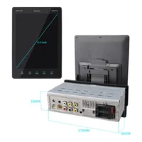 Lecteur MP5 de voiture à écran vertical LCD de 9,5 pouces, double cœur, avec grand écran externe, commande vocale, interconnexion de téléphone portable 9510
