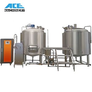 Sistema de elaboración de cerveza piloto Nano Cervecería/Equipos de elaboración de cerveza 200L 300L 400L 500L Cervecería - Product Image 2