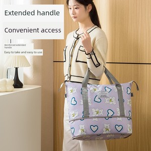 Sac de voyage pliable Fashion Icon 56-77L, sac de rangement Oxford résistant à l'eau, grande capacité, sac à bagages extensible unisexe - Product Image 4