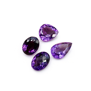Piedras Preciosas Sueltas de Amatista Facetadas de Formas Variadas - Brillo Regal - Lote de 4 unidades - Product Image 2