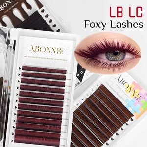 Extensions de <span class=keywords><strong>cils</strong></span> classiques <span class=keywords><strong>bordeaux</strong></span> LB LC, extensions de <span class=keywords><strong>cils</strong></span> Abonnie rouge vin, <span class=keywords><strong>cils</strong></span> volumineux russes, <span class=keywords><strong>cils</strong></span> moelleux pour <span class=keywords><strong>cils</strong></span> effet foxy - Product Image 1