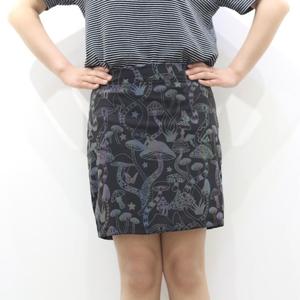 ชุดกระโปรงยาวถึงเข่าเอวสูงมีซิปหน้าลายใบเมเปิ้ลสะท้อนแสงสีรุ้งชุดเครื่องแบบนักเรียนกระโปรงไนท์คลับชุดทำงาน - Product Image 4