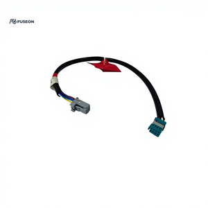 Faisceau de câblage multi-capteurs pour moteur automobile, tube ondulé, connecteur cyan, faisceau de câblage personnalisé OEM 12V 24V - Product Image 4