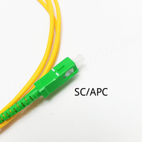 10 buah SC APC-SC UPC Simplex Singlemode kabel Patch serat optik 3.0mm PVC/LSZH Jumpr 1M/2M/3M/5M panjang