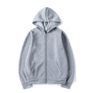2026 New Autumn Winter Zipper Hoodies Men Women Long Sleeve Hooded Sweatshirt Casual Sportswear Loose <b>100</b>% Cotton <b>Yarn</b> Dyed - Product Image 1