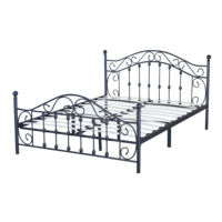 Offre Spéciale design nordique de luxe lit simple en fer mobilier de chambre à coucher en métal cadre de lit double