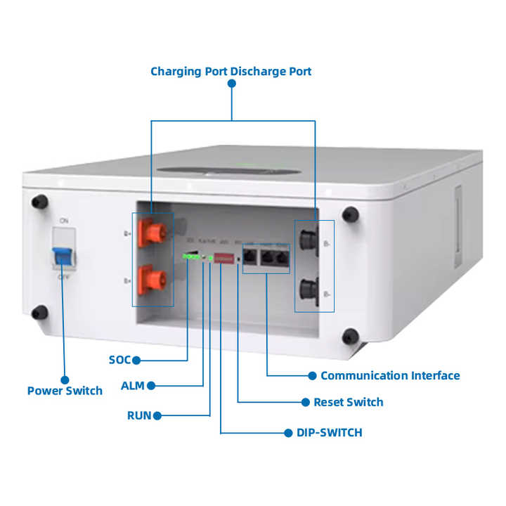 51.2v Lifepo4 Battery Wall-Mounted 5kw 10kw 48V 100ah 150ah 200ah 8000 ...