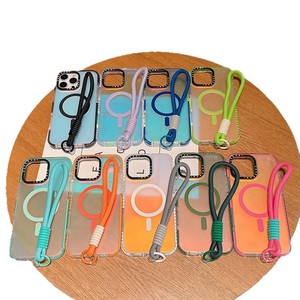 Para Explo-sions Series Luxury Magnetic TPU + PC Funda de teléfono a prueba de golpes con cordón para modelos 13/14/15/16 Diseño colorido - Product Image 5