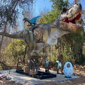 Parque de Atracciones al aire libre, dinosaurio animatrónico t-rex de tamaño real, en venta