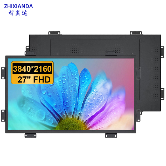 27 Inch 4K UHD 3840*2160 Open Frame Industrial LCD Touch Screen Monitor VASE Wall Mount for Kiosk Control Cabinet With HD DP USB