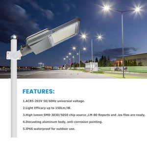 빠른 배달 IP66 방수 야외 도로 고속도로 주차장 120 Lm/W 발광 효율 CE RoHS 인증 LED 가로등 - Product Image 3