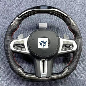 Volante de Fibra de Carbono para BMW G20 G30 G20 G80 G21 G22 G31 G32 G11 M3 M4 M5 330i <span class=keywords><strong>330e</strong></span> 340i 440i, Volante con LED - Product Image 1