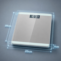 Báscula Digital Moderna con Pantalla LCD de Vidrio Templado Blanco, Monitor de Temperatura, Unidades de Pesaje Electrónicas Profesionales