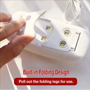 Lampe UV LED portable 6W mini USB pour ongles en gel, séchage rapide du vernis gel, minuterie 60S, faible bruit, pour manucure en salon ou <span class=keywords><strong>à</strong></span> domicile, DIY - Product Image 6