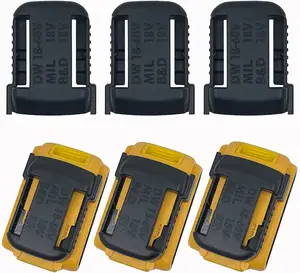 Soporte de batería, colgador de batería, soportes de batería con clip de cinturón <span class=keywords><strong>para</strong></span> la organización de baterías de herramientas y estuche de almacenamiento - Product Image 1