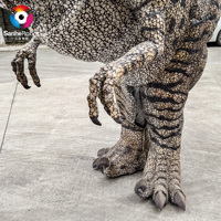 Costume de Velociraptor réaliste avec jambes cachées - Combinaison de dinosaure animatronique légère pour spectacles et événements interactifs pour adultes
