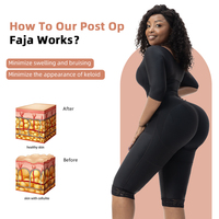 Faja Reductora Colombiana Postoperatoria Personalizada con Etiqueta Privada, Faja Moldeadora de Mujer BBL, Prendas de Alta Compresión, Moldeador Corporal