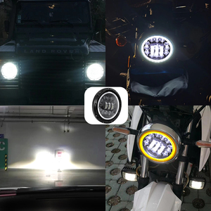 Faro LED de 7 Pulgadas para Automóvil, Foco LED de 60 W, Lámpara Antiniebla para Conducir, Ojo de <span class=keywords><strong>Ángel</strong></span>, Luces para Motocicleta, Luz de Trabajo para Camioneta Wrangler JL JK - Product Image 3