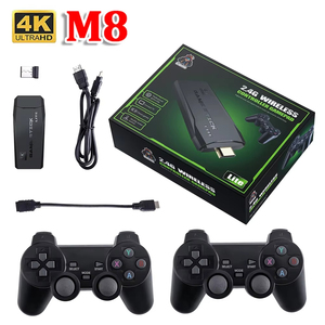 M8 Xách Tay Video Trò Chơi Giao Diện Điều Khiển <span class=keywords><strong>2</strong></span>.4G Đôi Điều Khiển Không Dây 4K 64GB Retro Chơi Game Stick Hỗ Trợ Định Dạng Gps TV Trẻ Em Quà Tặng - Product Image 1