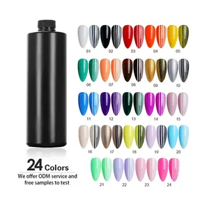 24 Colors Private Label Painting Line OEM 3D Nail Art Liner gel polish liners