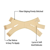 Masque double couche en V pour lifting du visage, bandage amincissant, réducteur de double menton, raffermissant du visage