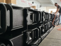 CVR PRO AUDIO Enceinte Line Array puissante pour scène extérieure, 3 voies, double 12 pouces