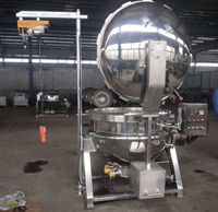 Huashang Custom Industrial Kantelbare Jacketed Kettle Stoom LPG Kookapparatuur Jacketed Kettle Met Roerder voor Voedsel