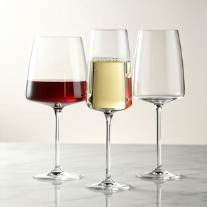 Copa de Vino Moderna con Borde Cuadrado de Cristal para Vino Tinto, Borgoña, Champán y Vino Blanco, para Hogar, Restaurante, Bar - Product Image 3